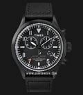 Timex TW2R12700 The Waterbury Todd Snyder Chronograph Black Dial Black Leather Strap-0