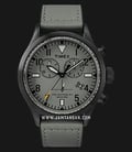 Timex TW2R13200 The Waterbury Todd Snyder Chronograph Grey Dial Grey Leather Strap-0