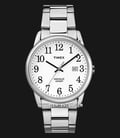 Timex Easy Reader TW2R23300 Indiglo White Dial Stainless Steel Strap-0