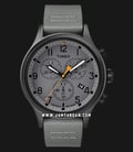 Timex Allied TW2R47400 Chronograph Grey Dial Grey Leather Strap-0