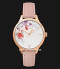 Timex Peyton TW2R87700 Crystal Bloom Swarovski Floral White Dial Pink Leather Strap-0