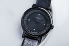 Timex Crystal Opulence TW2R93000 Ladies Black Dial Black Leather Strap-4
