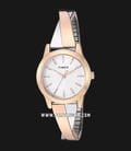 Timex Style Elevated TW2R98900 Ladies Silver Dial Dual Tone Stainless Steel Strap-0