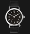 Timex Standard TW2T20200 INDIGLO Black Dial Black Leather Strap-0