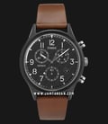 Timex MK1 TW2T29600 INDIGLO Supernova Chronograph Black Dial Brown Leather Strap-0