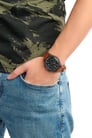 Timex MK1 TW2T29600 INDIGLO Supernova Chronograph Black Dial Brown Leather Strap-3