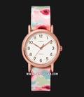 Timex TW2T31300 Weekender Beige Dial Floral Fabric Strap-0