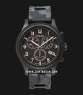 Timex TW2T33100 INDIGLO Allied LT Chronograph Black Dial Black Rubber Strap-0