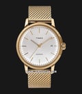 Timex Marlin TW2T34600 Automatic Men Silver Dial Gold Mesh Stainless Steel Strap-0