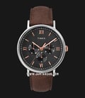 Timex TW2T35000 Southview Multifunction Black Dial Brown Leather Strap-0