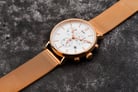 Timex Fairfield TW2T37200 Indiglo Chronograph White Dial Rose Gold Stainless Steel Strap-6