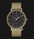 Timex Fairfield TW2T37300 INDIGLO Black Dial Gold Stainless Steel Strap-0