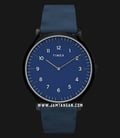 Timex Norway TW2T66200 Blue Dial Blue Leather Strap-0