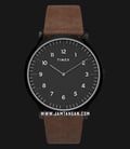 Timex Norway TW2T66400 Black Dial Brown Leather Strap-0