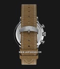 Timex Waterbury TW2T71200 Chronograph Men Silver Grey Dial Tan Leather Strap-2