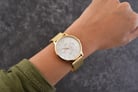 Timex Transcend TW2T74600 Ladies Silver Dial Gold Mesh Strap-8