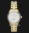 Timex The Waterbury TW2T74800 White Dial Gold Stainless Steel Strap-0