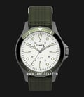 Timex Navi XL TW2T75500 Men White Dial Green Olive Fabric Strap-0