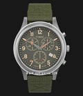 Timex Allied LT TW2T75800 Chronograph Green Olive Dial Green Olive Nylon Strap-0
