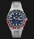 Timex Q Reissue TW2T80700 Pepsi Blue Dial Stainless Steel Strap-0