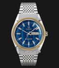 Timex Q Reissue TW2T80800 Falcon Eye Blue Dial Stainless Steel Strap-0