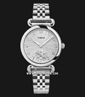 Timex Model 23 TW2T88800 Ladies Silver Texture Dial Stainless Steel Strap-0