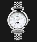 Timex Model 23 TW2T89700 Ladies Mother Of Pearl Dial Stainless Steel Strap-0