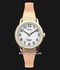 Timex Easy Reader TW2U08200 Indiglo White Dial Rose Gold Stainless Steel Strap-0