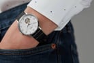 Timex Waterbury TW2U11500 Automatic Open Heart White Dial Black Leather Strap-4