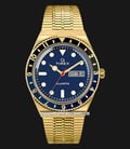 Timex Q Reissue TW2U61400 Blue Dial Gold Stainless Steel Strap-0