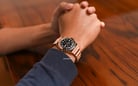 Timex Q TW2U81400 Black Dial Rose Gold Stainless Steel Expansion Strap-8