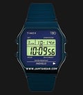 Timex T80 TW2U93800 Special Projects Lab Archive Digital Dial Blue Stainless Steel Strap-0
