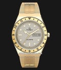 Timex Q TW2U95800 Silver Dial Gold Stainless Steel Strap-0