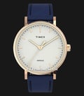 Timex Fairfield TW2U95900 Indiglo White Dial Blue Leather Strap-0
