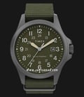 Timex Expedition TW2V03700 North Field Post Solar Green Dial Green Fabric Strap-0