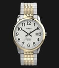 Timex Easy Reader TW2V05600 White Dial Dual Tone Stainless Steel Strap-0