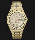 Timex Q Reissue TW2V18700 Gold Dial Gold Stainless Steel Strap-0
