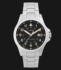 Timex Expedition TW2V41600 North Field Solar Black Dial Stainless Steel Strap-0