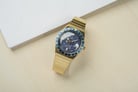 Timex Q TW2V53600 Celestial Blue Dial Gold Stainless Steel Strap-7