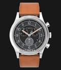 Timex Waterbury TW2V73900 Men Traditional Chronograph Black Dial Brown Leather Strap-0