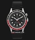 Timex Waterbury TW2W22800 Traditional Office GMT Black Dial Black Leather Strap-0