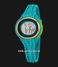 Timex Ironman Sleek TW5M03100 Ladies Digital Dial Blue Floral Resin Strap-0