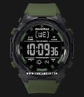 Timex Marathon TW5M22200 Black Digital Analog Dial Green Army Resin Strap-0