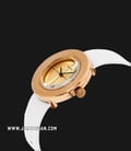  Timex Variety TWG020200 Ladies Gold Dial White Leather Strap + Extra Strap-1
