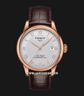 Tissot T-Classic T006.407.36.033.00 Le Locle Powermatic 80 Silver Dial Brown Leather Strap-0