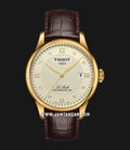 Tissot T-Classic T006.407.36.266.00 Le Locle Powermatic 80 Automatic Ivory Dial Brown Leather Strap-0