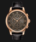 Tissot T006.414.36.443.00 Le Locle Valjoux Automatic Chronograph Man Bronze Dial Black Leather Strap-0