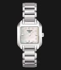 TISSOT T-Wave T02.1.285.74 Diamond Ladies Mother Of Pearl Dial Stainless Steel Strap-0