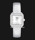 TISSOT T-Trend T02.1.475.82 Wave Diamond Ladies Mother Of Pearl Dial Silver Leather Strap-0