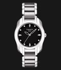 TISSOT T-Wave T023.210.11.056.00 Ladies Black Dial Silver Tone Stainless Steel Strap-0